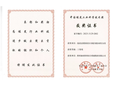 以技賦能拓市場(chǎng) 深耕融合促提升 &mdash;&mdash;聚焦勝動(dòng)集團(tuán)瓦斯利用技術(shù)斬獲行業(yè)大獎(jiǎng)